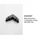 NOVA LUCE - L Connector to Connect Two Track Sections End to End  L:10, W:3.2 cm.   9193437  4-WIRES TRACK ✴ Black 