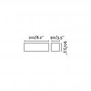 FARO - NASH LED White wall lamp 8W 62821 (1)