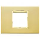 VIMAR - 20652.G21 - Classic plate 2centrMBS Galvan.satin gol