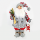 ACA LIGHTING - DECO FABRIC SANTA CLAUS WITH SLEIGH 60CM  X126002