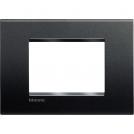 BTICINO - LNA4803AR Square cover plate 3 modules - anthracite