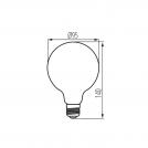 KANLUX - Крушка 2500K XLED G95 7W-WW - 36241 (1)