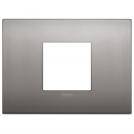 VIMAR - 19652.10 - Classic plate 2centrM metal black nickel
