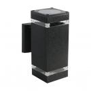 V-TAC - LED Wall Light With Black Body IP44 E27 Square SKU: 93574  VT-968