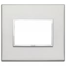 VIMAR - 21653.07.01 - Plate 3M aluminium silver