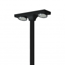 ACA LIGHTING - LED соларно тяло за улично парково осветление сензор ALVIO 40W смяна на цветната температура 3000-4000K, 4800lm, IP65 ALVIO40CCT