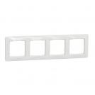 SCHNEIDER ELECTRIC - SDD311804 Sedna Design - horizontal 4-gang frame - white