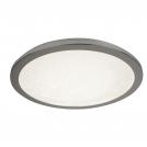SEARCHLIGHT -  8100-40CC Led Flush Ceiling Light, Dia 40cm, Chrome And Crystal Sand, Ip44   