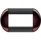 BTICINO - LNB4804TW Round cover plate 4 modules - twin brown