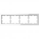 SCHNEIDER ELECTRIC - MTN4040-6520 рамка четворна стъклена кристално бяло D-Life glass Merten