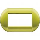BTICINO - LNB4804CT Round cover plate 4 modules - citron 