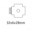 PAULMANN - 70617  MaxLED connector X-piece 32x28mm⚡ max. 144W✴White (4)