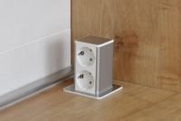 DIGITEL - Power outlet for surface mounitng Inox Black, 2xShuko POP UP (4)