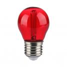 V-TAC - LED Bulb 2W Filament E27 G45 Red SKU: 217413 VT: VT-2132