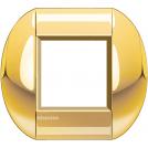 BTICINO - LNB4802OC Round cover plate 2 modules - gold 
