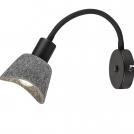 RABALUX - Аплик  73009  FARELIA ⚡ E14 ⚡ 1 x MAX 10W ⚡ 230V ⚡ IP20 ✴ Сив/Черен