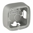 LEGRAND - 7 555 71 1-gang surface-mounting box Valena Allure - 94 x 94 x 44.8 mm - alu.