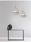 NOVA LUCE - Пендел FLAVIO 7142801  E27 1x60 W, IP20 Bulb Excluded D: 40 H1: 44 H2: 120 cm