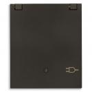 VIMAR - SICURY 2P+T 16 A 250 V~ socket with lid, German standard, black - 2 modules 30208.CG