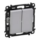 LEGRAND - Сериен бутон Valena Life 752318 алуминий