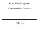 NOVA LUCE - Магнитна шина за вграждане 2м./С декоративна фуга & DALI димиране  9550012  Ultra Slim Magnetic B-300W-Dali-RC-L200 ✴ Черен 