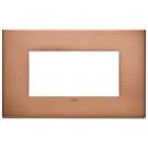 VIMAR - 22654.86 - Plate 4M metal brushed copper