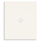 VIMAR - Face plate for axial mechanism white, lightable bulb symbol - 31000A.2LB