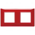 VIMAR - 14643.51 - Plate 4M (2+2) 71mm Reflex ruby