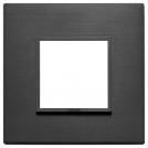 VIMAR - 21642.18 - Plate 2M aluminium total black