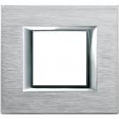 BTICINO - HA4802CR Rectangular cover plate 2 modules - chrome 