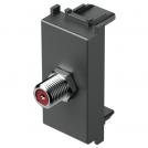 TEM - KM15AT Socket SAT individual 0db 1M, color Anthracite, Modul 