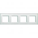 BTICINO - LNA4802M4KA Square cover plate 4х2modules -Acquamarine -technopolymer