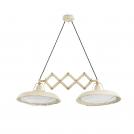 FARO - PLEC LED Off white extensible pendant lamp 2L Ref.66215 IP44