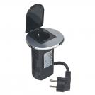 LEGRAND - 54087 Desk grommet - 2P+E socket+USB - German standard - stainless