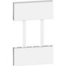 BTICINO - KW51 Covers for European/american sockets items KW4125 - KW4126 - KW4129- 2 module - white