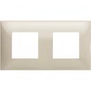 BTICINO - R4802M2CR cover plate - 2+2 horizontal/vertical installation modules - Cream