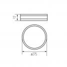 KANLUX - Ceiling light fitting JASMIN 270-B 29207 E27 max.20W (1)
