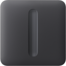 AJAX - Front panel for Smart dimmer stand-alone, graphite, SoloButton 98609.257.GP1