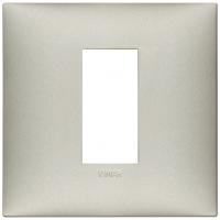 VIMAR - 09661.22 cover plate - 1 centered module matt nickel color NEVE UP