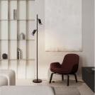 NOVA LUCE - Floor lamp  D:9.8 H:153.7 cm.   9011451  LUVIA ⚡ LED MR16/GU10 ⚡ 2x10W ⚡ 100-240V ⚡ IP20 ✴ Oxide Bronze/Black 