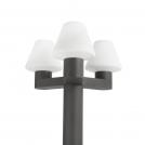FARO -  MISTU 74436+74428 Dark grey structure pole lamp to muffin, blub´s 3L MISTU Shade
