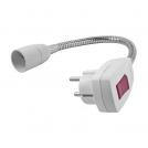 VIVALUX - Осветително тяло STECKER за GU10, щепсел и прекъсвач, 230V, гъвкаво VIV004420