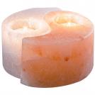 RABALUX - Candlestick made of Himalayan salt  Ø12cm.  76035  SOLUNA ✴ Orange/White