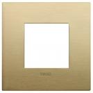 VIMAR - 19642.12.01 - Classic plate 2M metal brushed brass