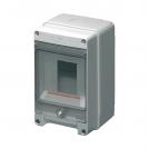 ELETTROCANALI - EC62002 WALL-MOUNT MOD.ENCL. IP65 105x160x95mm 2-4 MOD. GREY
