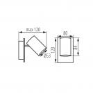 KANLUX - Wall & ceiling lighting fitting EVALO EL-1I B-SR - 35691 (1)