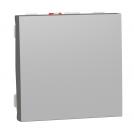 SCHNEIDER ELECTRIC - NU320630 New Unica - Button NO 10A screwless 2modules aluminium