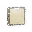 SCHNEIDER ELECTRIC - SDD180102 Sedna Design & Elements - 2pole switch - 10AX 250V without frame birch