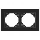 EFAPEL - DOUBLE FRAME BLACK GLASS/BLACK 90920 TEP LOGUS 90 Crystal