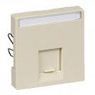 SCHNEIDER ELECTRIC - MTN469844 Cen.pl. 1-gang f. Schneider Electric RJ45-Connector, white, glossy, System M